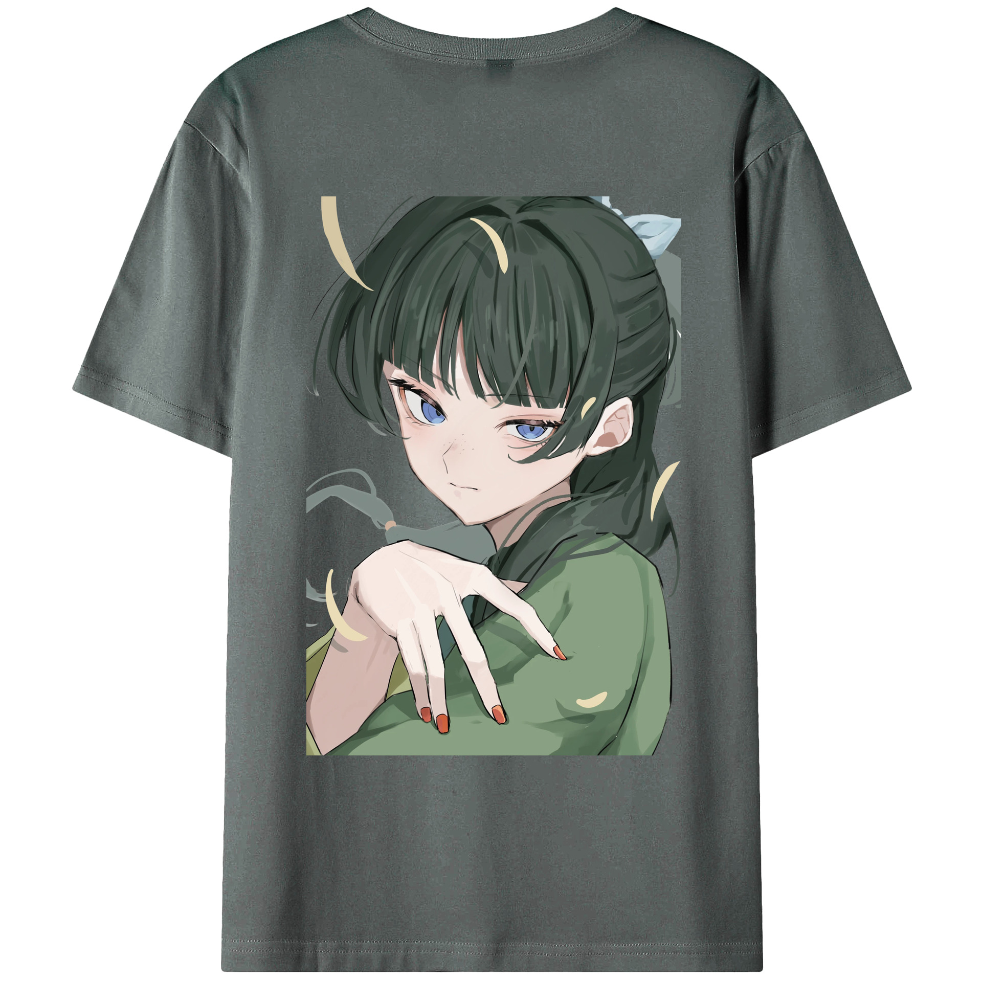 （画像用） 薬屋のひとりごと The Apothecary Diaries 綿100％ メンズ半袖Tシャツ（バックプリント） 通気性